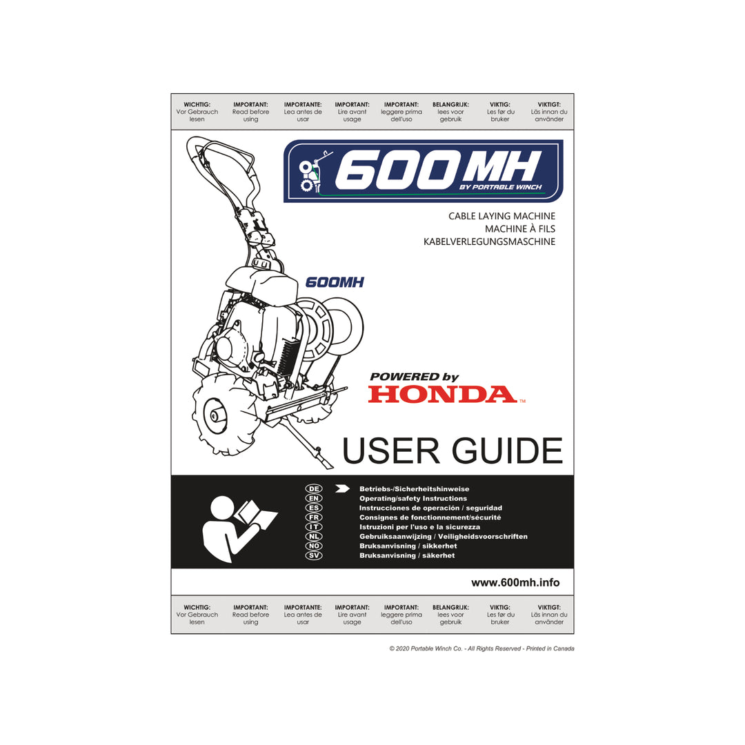 600MH - User manual